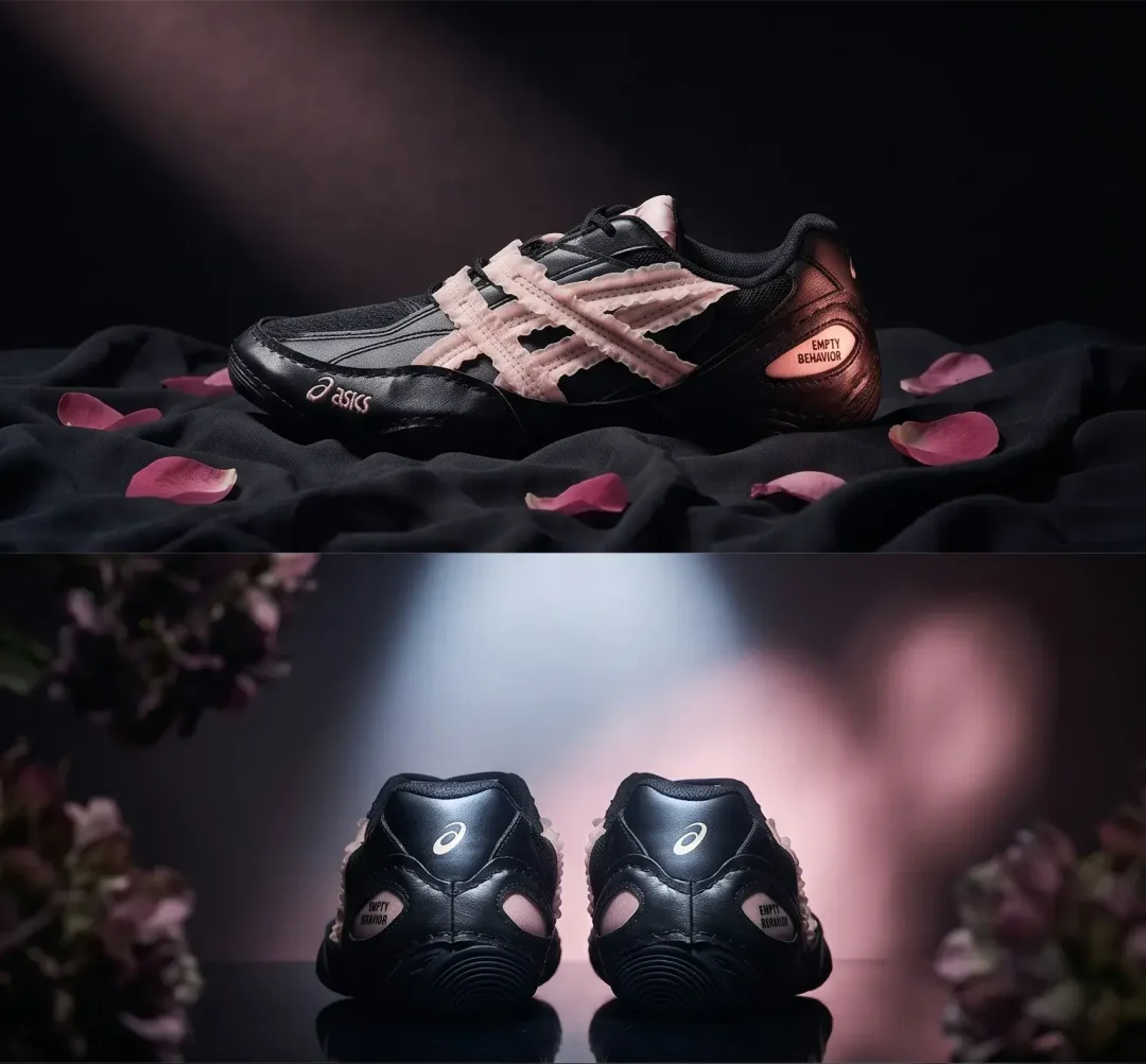 【2026年 発売】Empty Behavior x ASICS HYPERSYNC “Black Breeze/White” (エンプティ ビヘイビア アシックス ハイパーシンク) [1203B146.001/1203B146.100]