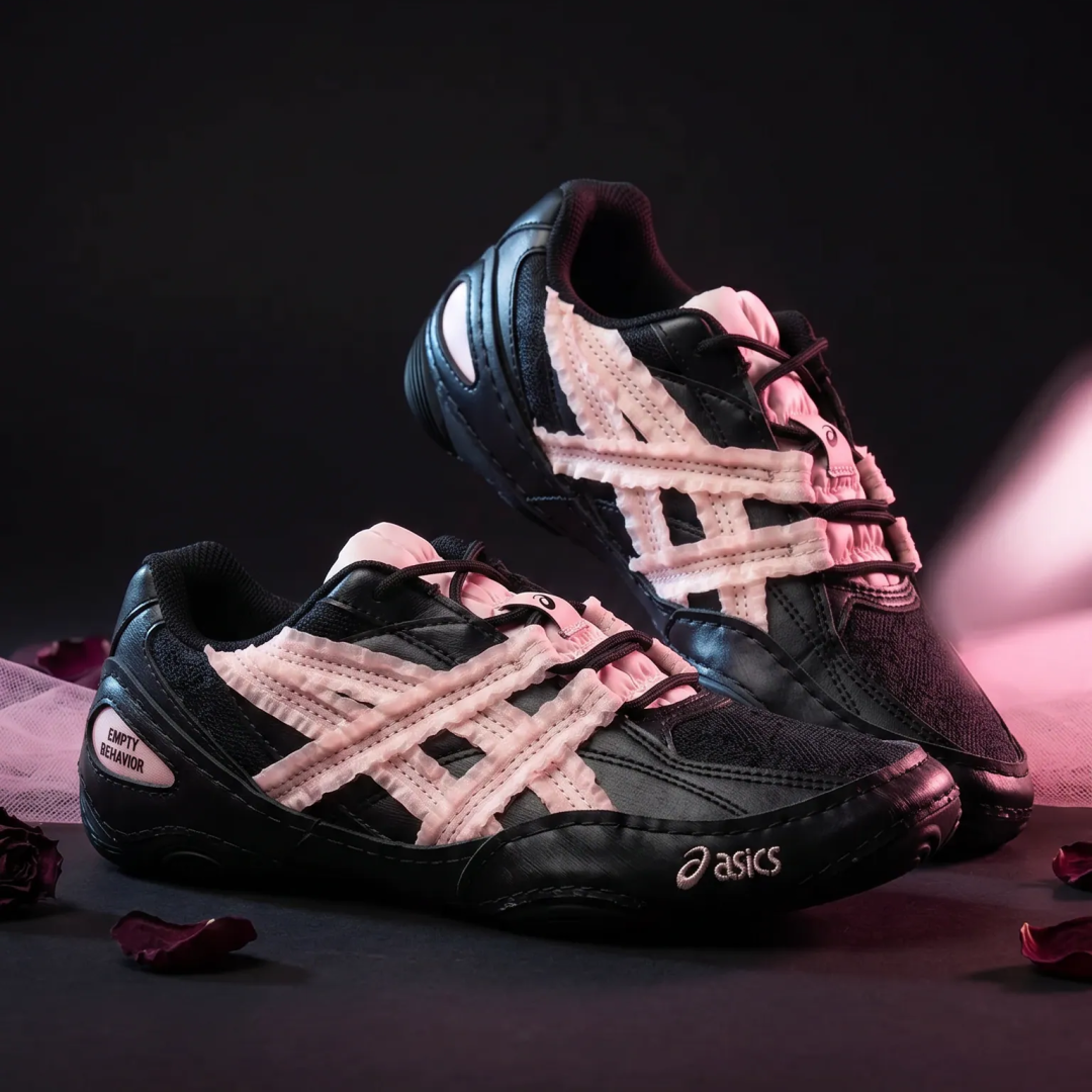 【2026年 発売】Empty Behavior x ASICS HYPERSYNC “Black Breeze/White” (エンプティ ビヘイビア アシックス ハイパーシンク) [1203B146.001/1203B146.100]