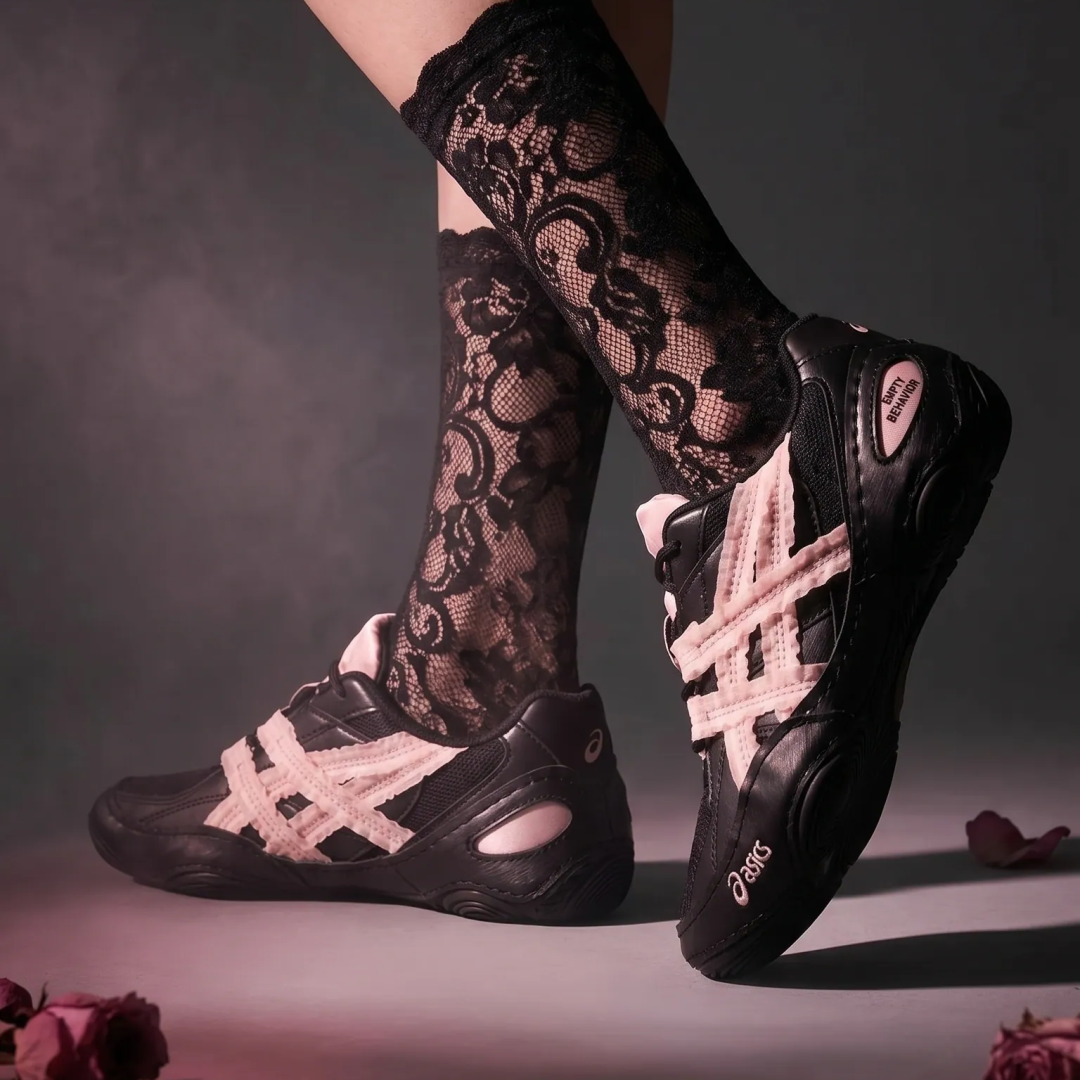 【2026年 発売】Empty Behavior x ASICS HYPERSYNC “Black Breeze/White” (エンプティ ビヘイビア アシックス ハイパーシンク) [1203B146.001/1203B146.100]