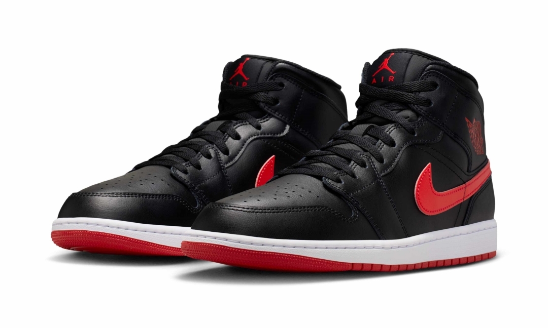 【2026年 6/15 発売】NIKE AIR JORDAN 1 MID “Black/White/University Red” (ナイキ エア ジョーダン ミッド “ブラック/ホワイト/ユニバーシティレッド”) [DQ8426-005]