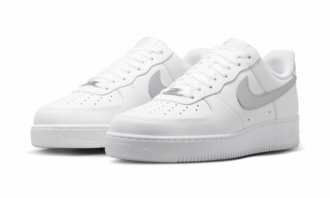 【2026年 6/18 発売】NIKE AIR FORCE 1 07 LOW “White/Metallic Silver” (ナイキ エア フォース 1 ロー “クホワイト/メタリックシルバー”) [FJ4146-134]