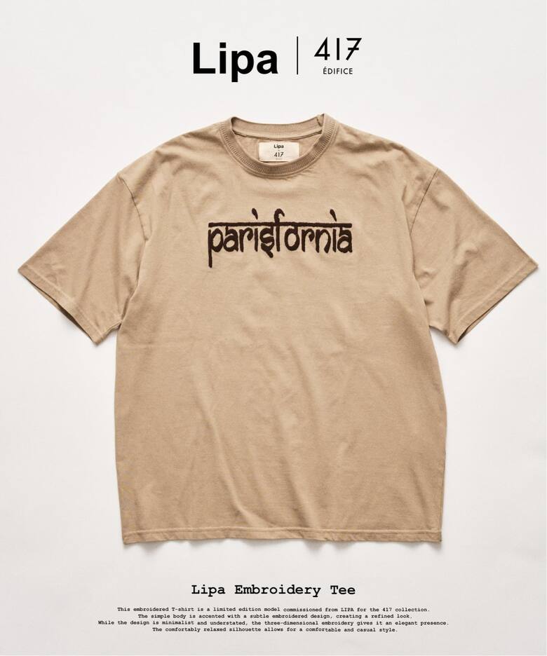 417 EDIFICE × LIPA “エンブロイダリーシャツ & エンブロイダリーTシャツ”が発売 (エディフィス リパ)