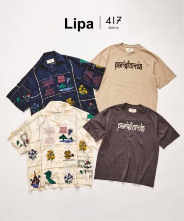 417 EDIFICE × LIPA "エンブロイダリーシャツ & エンブロイダリーTシャツ"が発売 (エディフィス リパ)