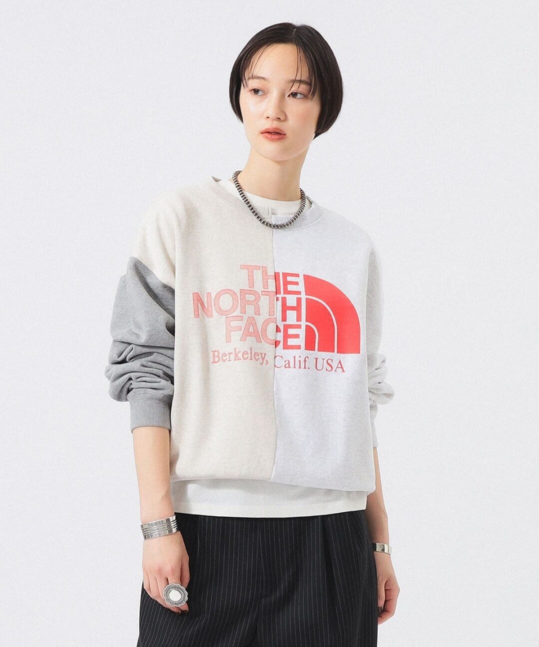 BEAMS BOY × THE NORTH FACE PURPLE LABEL 2026 FW 別注 “アシメ ロゴ スウェット”が9月下旬 発売 (ビームス ボーイ ザ・ノース・フェイス パープルレーベル)