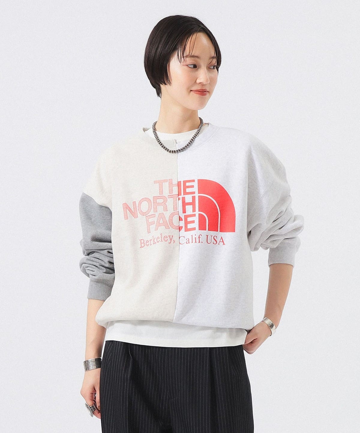 BEAMS BOY × THE NORTH FACE PURPLE LABEL 2026 FW 別注 “アシメ ロゴ スウェット”が9月下旬 発売 (ビームス ボーイ ザ・ノース・フェイス パープルレーベル)