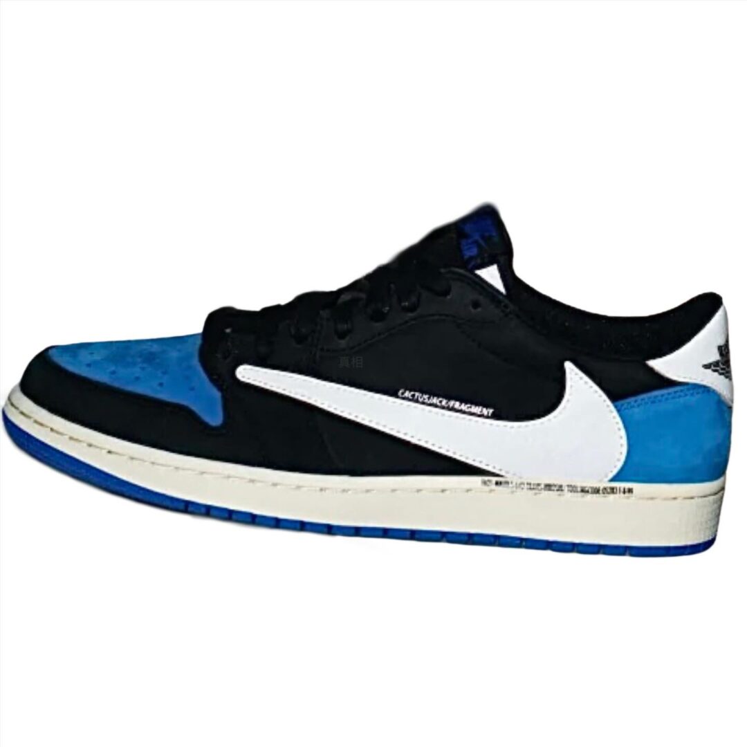 【未発売】FRAGMENT × Travis Scott × NIKE AIR JORDAN 1 LOW SP “Black/Sail/Sports Royal” (フラグメント トラヴィス・スコット ナイキ エア ジョーダン ロー “ブラック/セイル/スポーツロイヤル”) [DM7866-014]