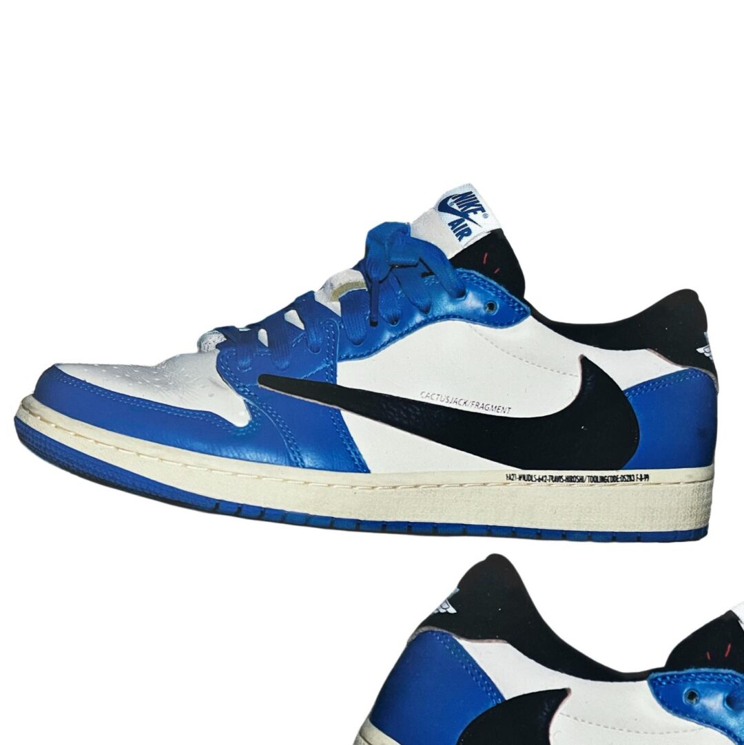 【未発売】FRAGMENT × Travis Scott × NIKE AIR JORDAN 1 LOW SP “Black/Sail/Sports Royal” (フラグメント トラヴィス・スコット ナイキ エア ジョーダン ロー “ブラック/セイル/スポーツロイヤル”) [DM7866-014]