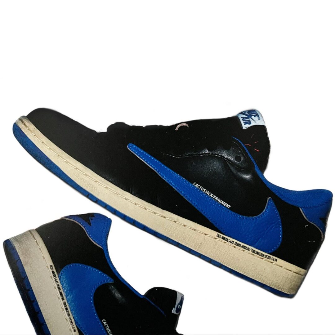 【未発売】FRAGMENT × Travis Scott × NIKE AIR JORDAN 1 LOW SP “Black/Sail/Sports Royal” (フラグメント トラヴィス・スコット ナイキ エア ジョーダン ロー “ブラック/セイル/スポーツロイヤル”) [DM7866-014]