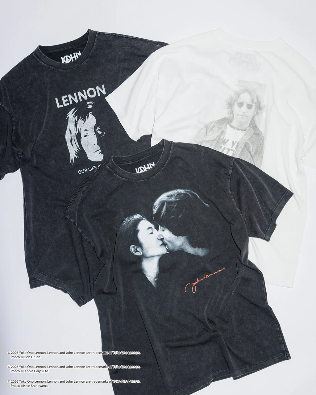 John Lennon for monkey time "プリント Tシャツ"が2026年 7/9 発売 (ジョン・レノン モンキータイム)