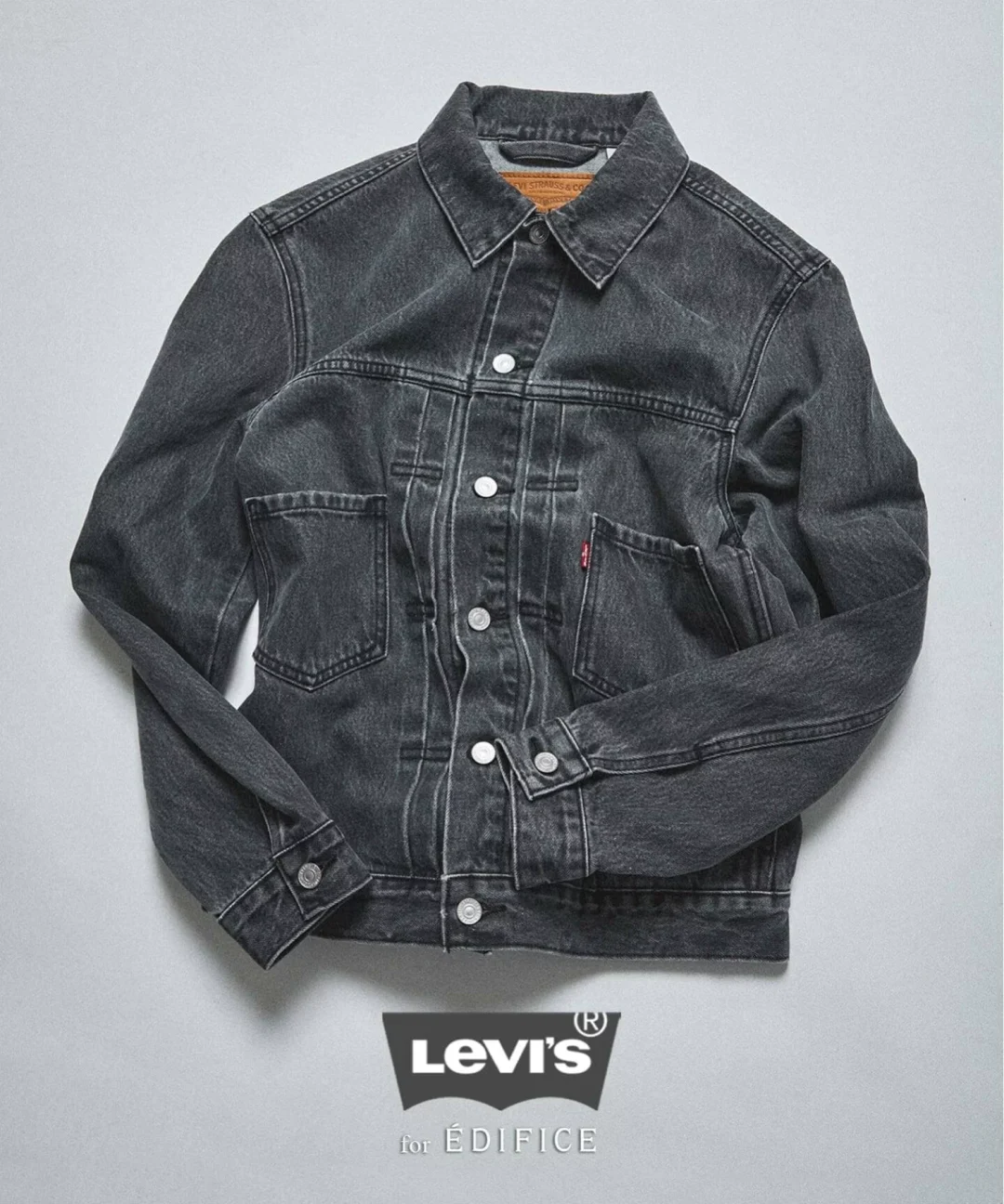 EDIFICE × Levi’s 2026 FW 別注 “2nd Type トラッカー ジャケット & Baggy Wide Leg デニムパンツ”が8月上旬 発売 (エディフィス リーバイス)