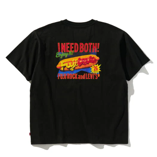 Levi’s × FUJI ROCK FESTIVAL 26 オフィシャルTシャツが2026年 7/2 & 7/3 発売 (リーバイス フジロック・フェスティバル)
