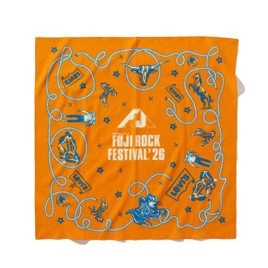 Levi’s × FUJI ROCK FESTIVAL 26 オフィシャルTシャツが2026年 7/2 & 7/3 発売 (リーバイス フジロック・フェスティバル)
