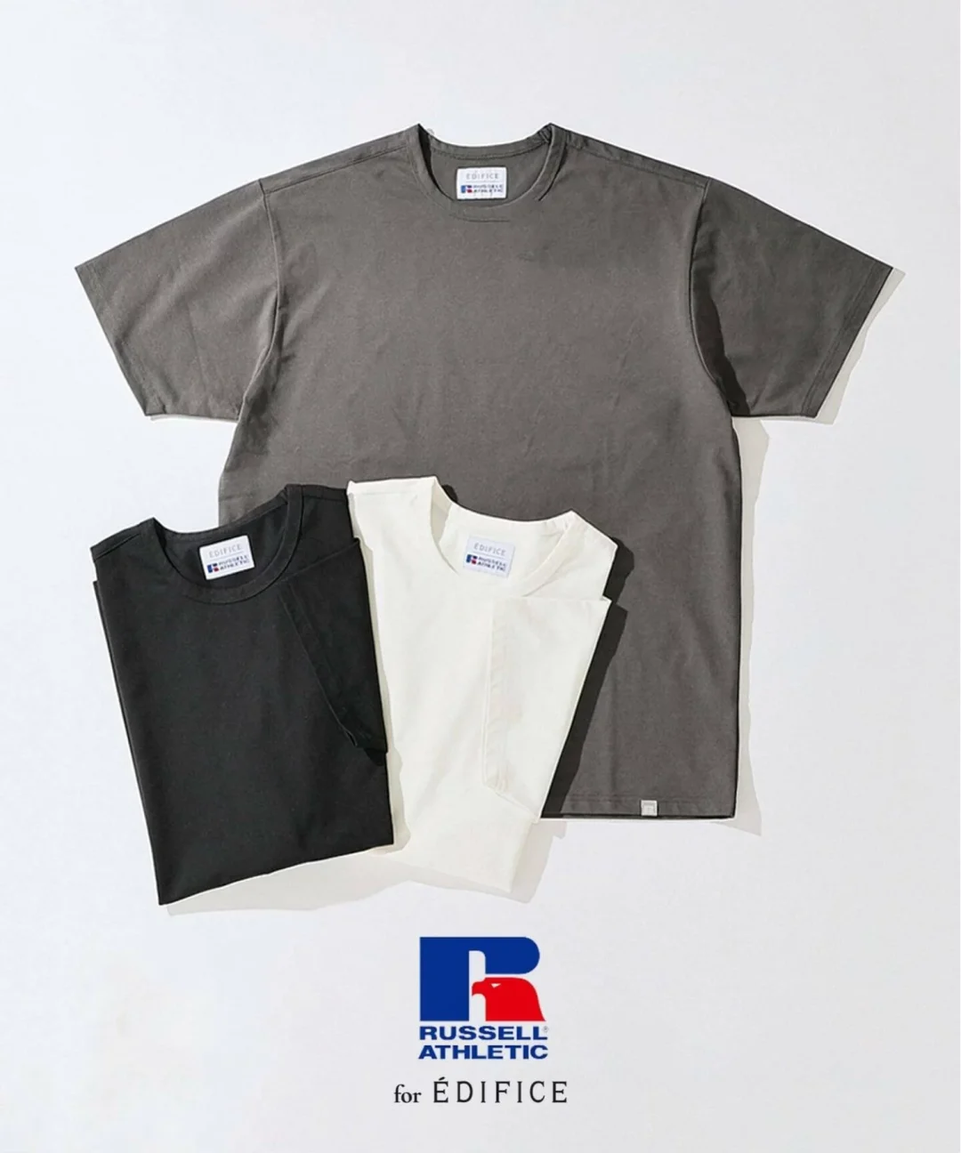 EDIFICE × RUSSELL ATHLETIC 2026 別注 S/S Tシャツが7月中旬 発売 (エディフィス ラッセル・アスレチック)