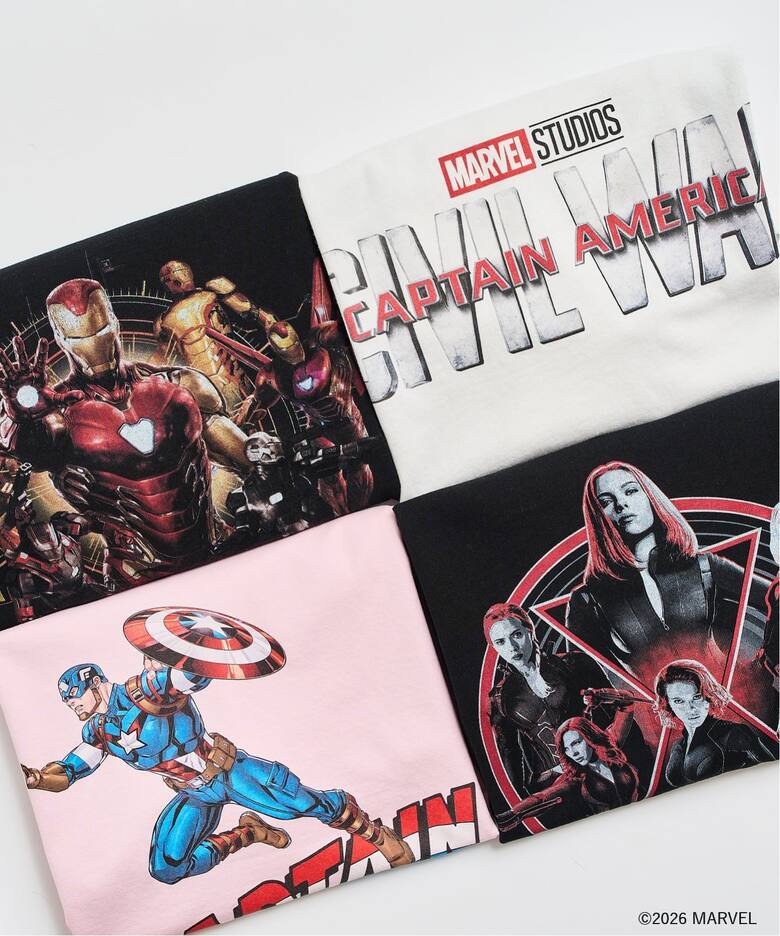 【仙台店＆WEB限定】JOURNAL STANDARD relume × MARVEL 2026 別注 プリントTシャツが7月中旬 発売 (ジャーナルスタンダード マーベル)