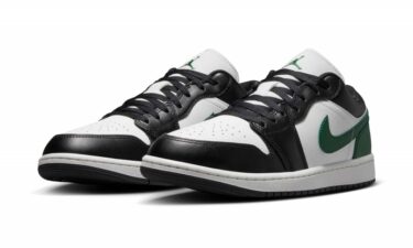 【2026年 6/8 発売】NIKE AIR JORDAN 1 LOW “Black/Gorge Green” (ナイキ エア ジョーダン ロー “ブラック/ゴージグリーン”) [553558-047]