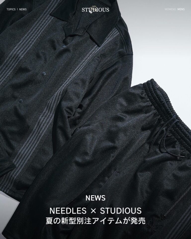 NEEDLES × STUDIOUS 2026 SS 別注 新作 “ Track Short Sleeve Shirt