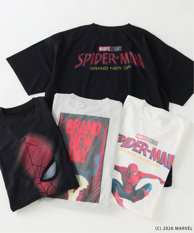 世界中で愛されるヒーロー『スパイダーマン』にフィーチャーしたJOURNAL STANDARD relume 別注 “グラフィック Tシャツ”が2026年 8月上旬 発売 (Spider-Man ジャーナルスタンダード BRAND NEW DAY)