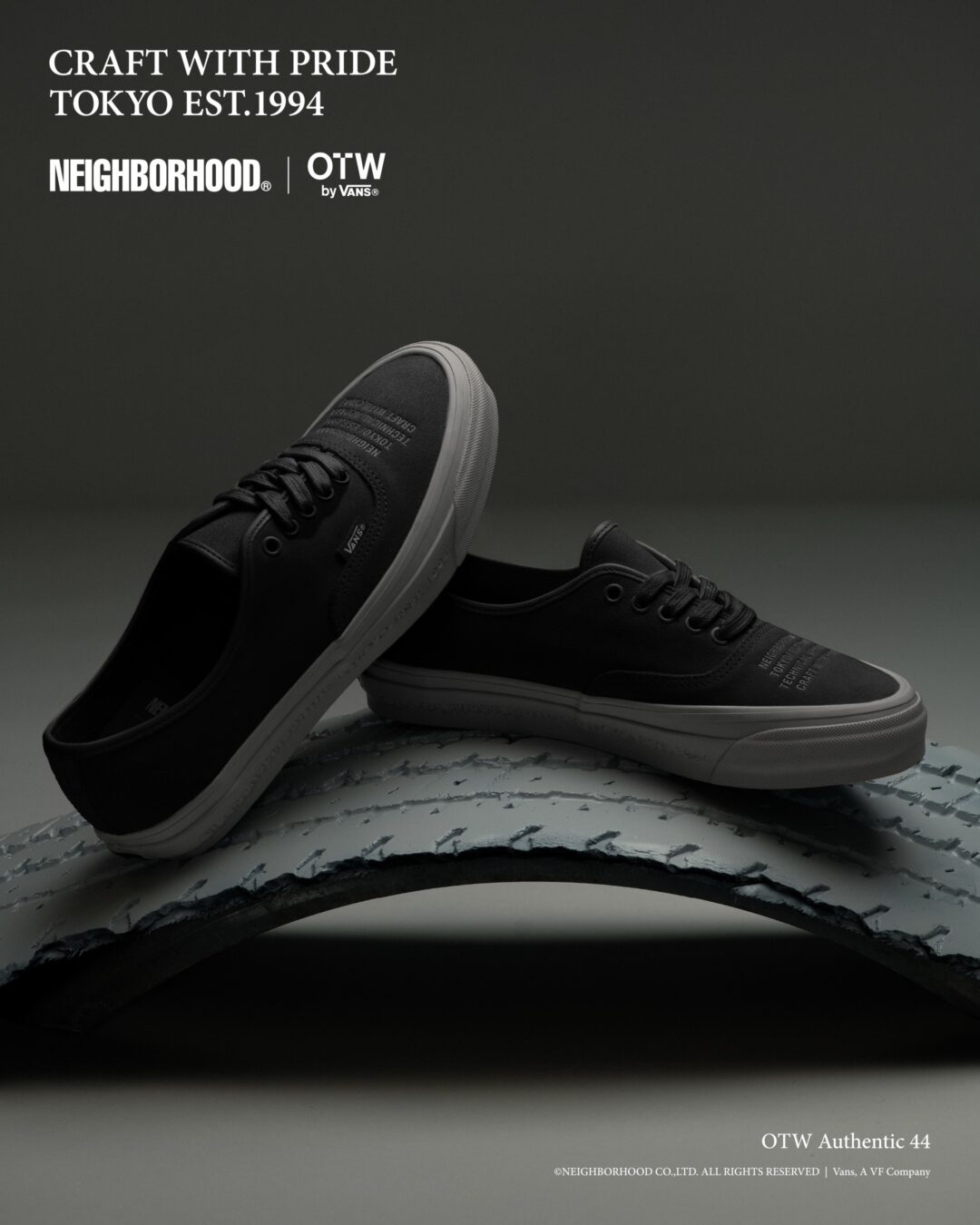 【2026年 8/7 発売】NEIGHBORHOOD × OTW by VANS AUTHENTIC 44 2026 SS (ネイバーフッド バンズ オーセンティック) [VN000XVJBLA/VN000XVJ7VJ]