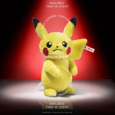 【限定1,996個】ポケモン ピカチュウ × シュタイフ 限定版コレクターズフィギュアが2026年 7/24 発売予定 (Pokemon Piakchu Steiff)