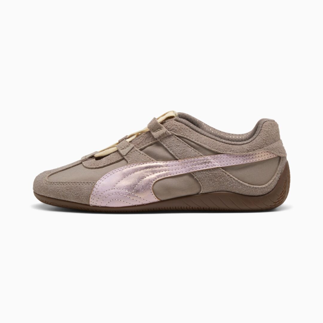 【2026年 7/24 発売】PUMA SPEEDCAT GO BRUSHED LUXE “Mouse Grey/Powder Pink” (プーマ スピードキャット ブラッシュド リュクス “グレー/ピンク”) [408995-01]