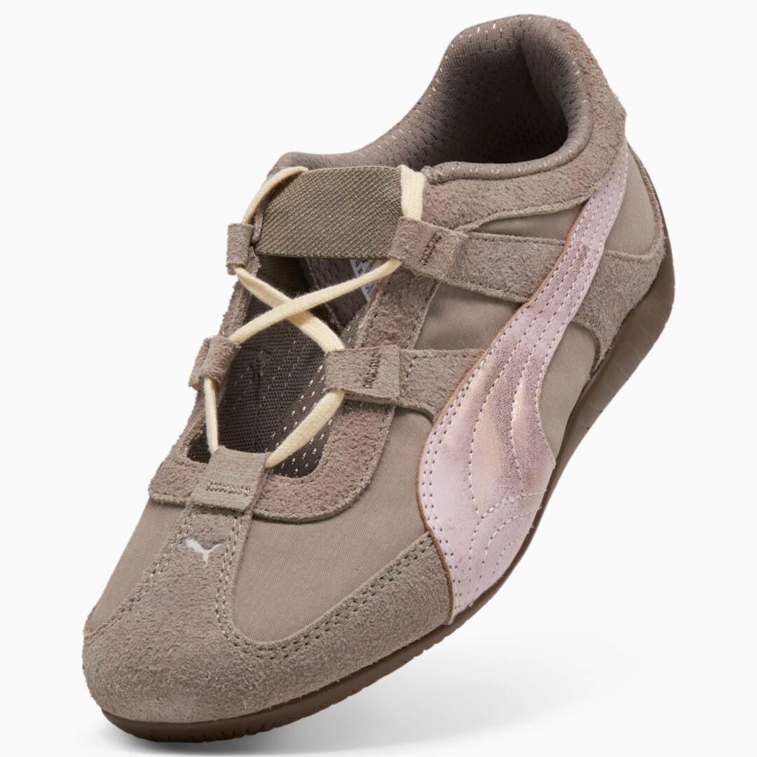 【2026年 7/24 発売】PUMA SPEEDCAT GO BRUSHED LUXE “Mouse Grey/Powder Pink” (プーマ スピードキャット ブラッシュド リュクス “グレー/ピンク”) [408995-01]