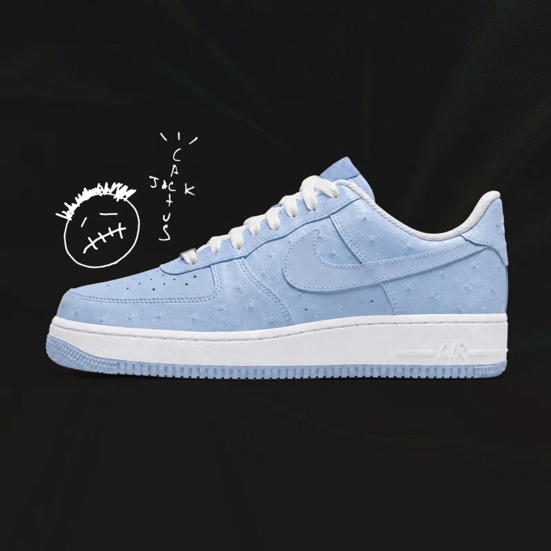 【2026年 秋 発売予定】Travis Scott/Cactus Jack × NIKE AIR FORCE 1 LOW “Ice Blue/Celestine Blue” (トラヴィス・スコット カクタスジャック ナイキ エア フォース 1 ロー “アイスブルー/セレスティンブルー”) [JF7727-400]