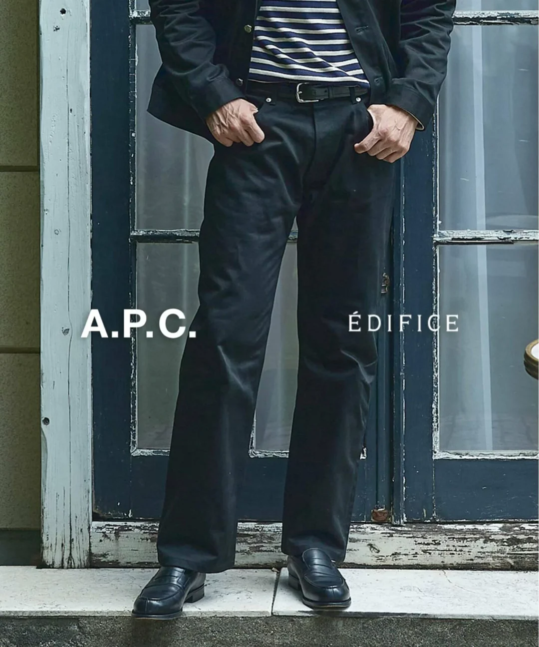 EDIFICE × A.P.C. 2026 FW 別注 “Satin Jacket & Satin Jean”が8月中旬 発売 (エディフィス アーペーセー)