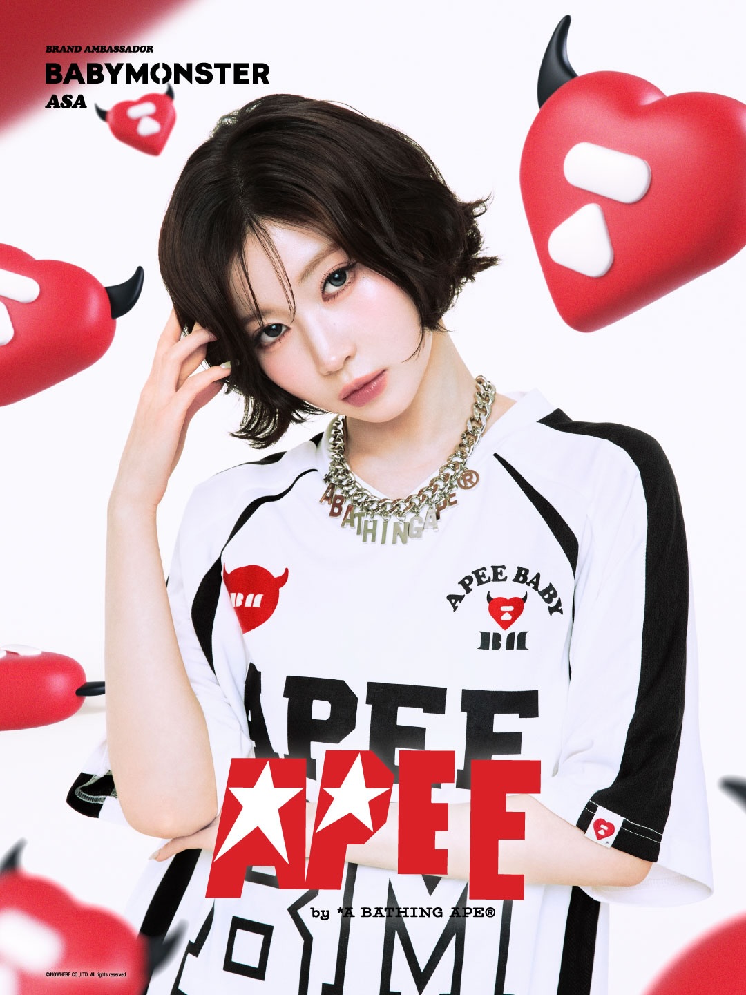 APEE × BABYMONSTER CAPSULE COLLECTIONが2026年 7/18 発売 (エイピー K-POPガールズグループ ベイビーモンスター)