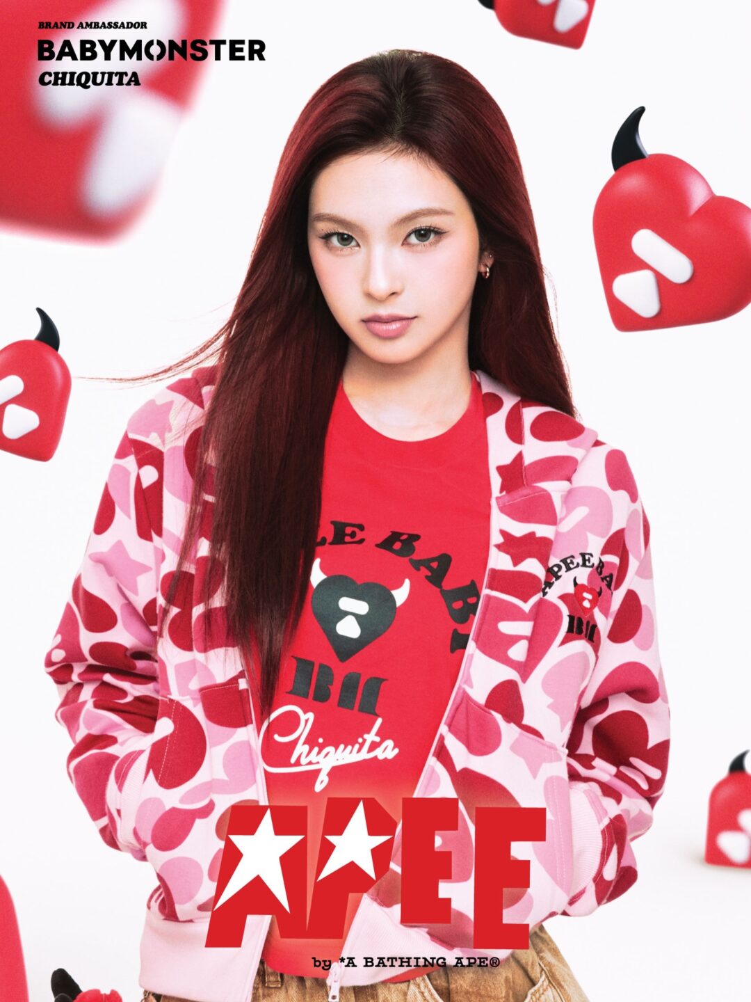APEE × BABYMONSTER CAPSULE COLLECTIONが2026年 7/18 発売 (エイピー K-POPガールズグループ ベイビーモンスター)