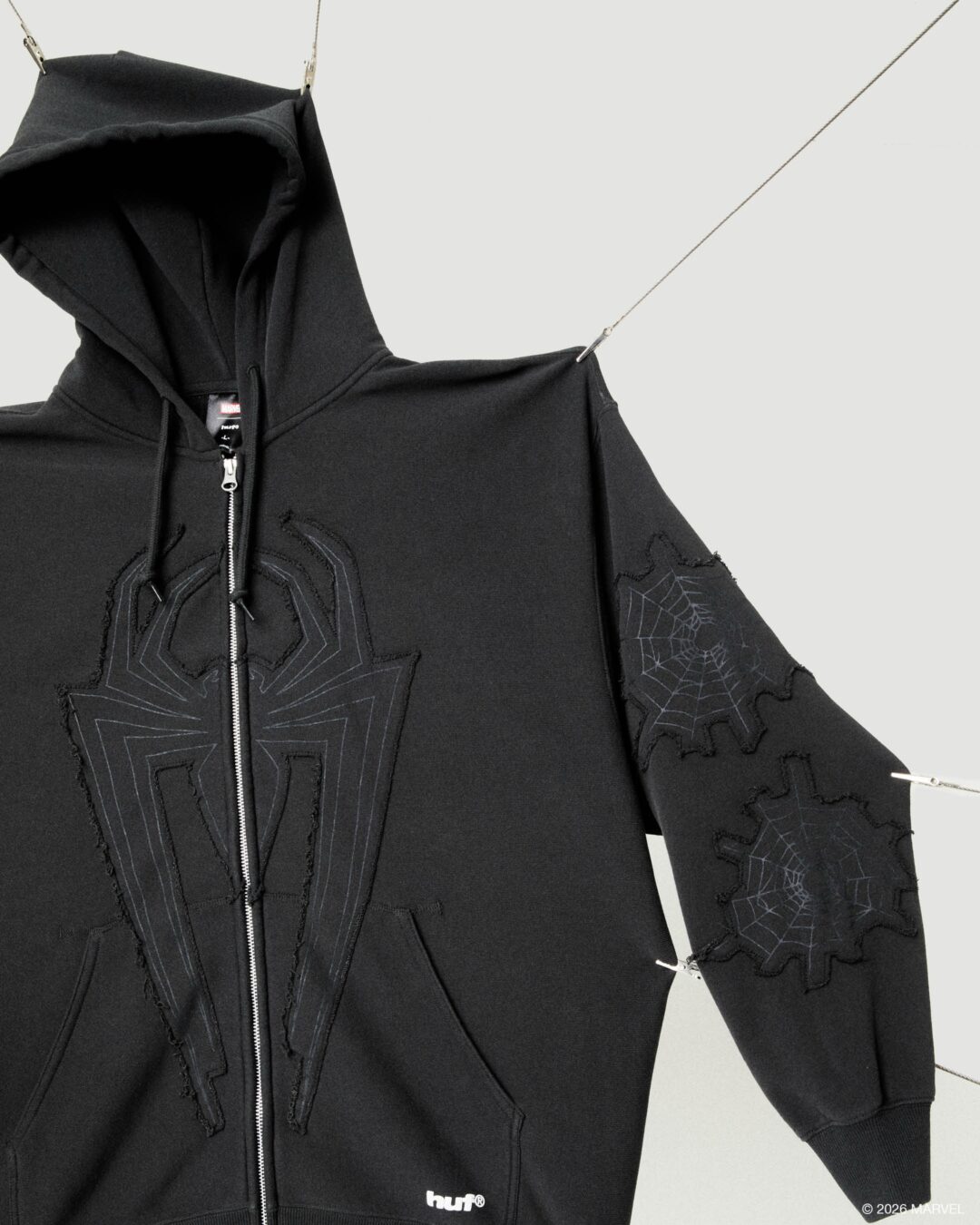 歴代のSpider-Manシリーズからインスピレーションを得た HUF × MARVEL COLLECTIONが2026年 7/24 発売 (スパイダーマン ハフ マーベル コレクション)