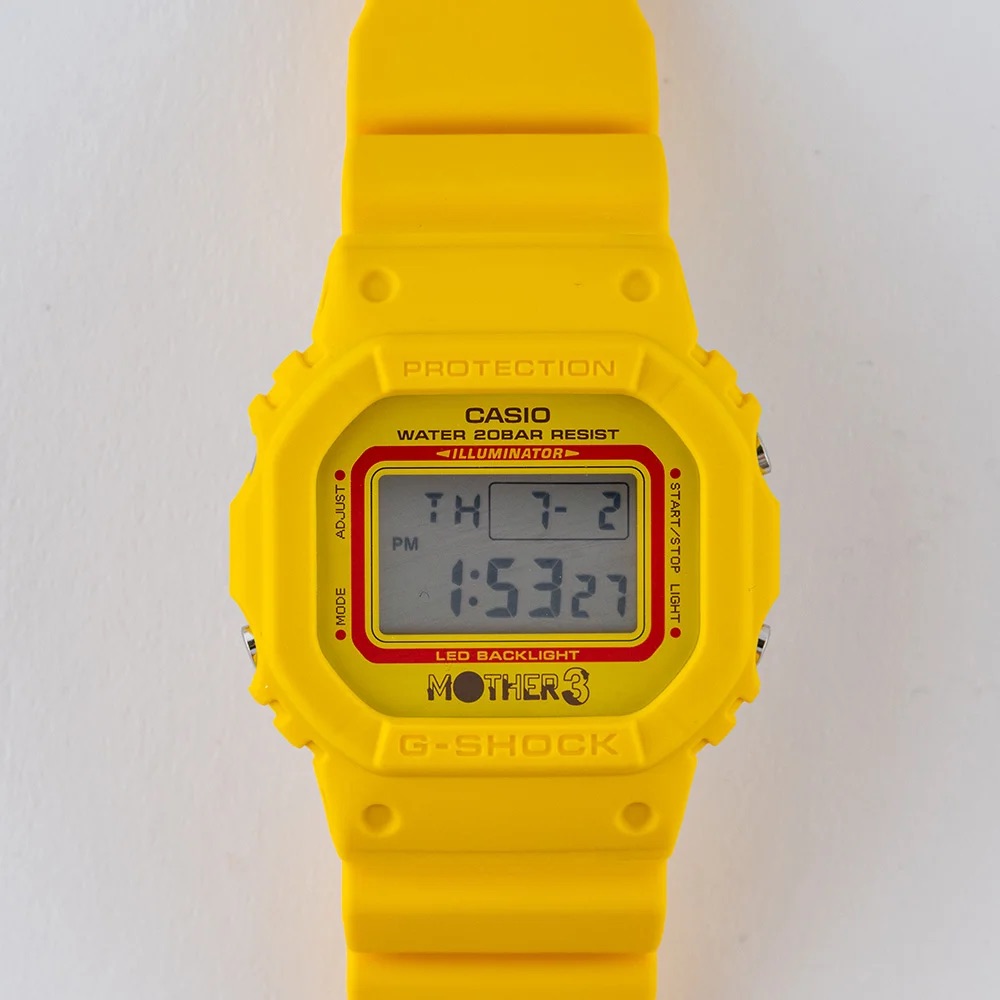 RPGゲーム「MOTHER 3」20周年記念 × G-SHOCK “DW-5600MOT26-9JR”が抽選販売 (マザー Gショック ジーショック)