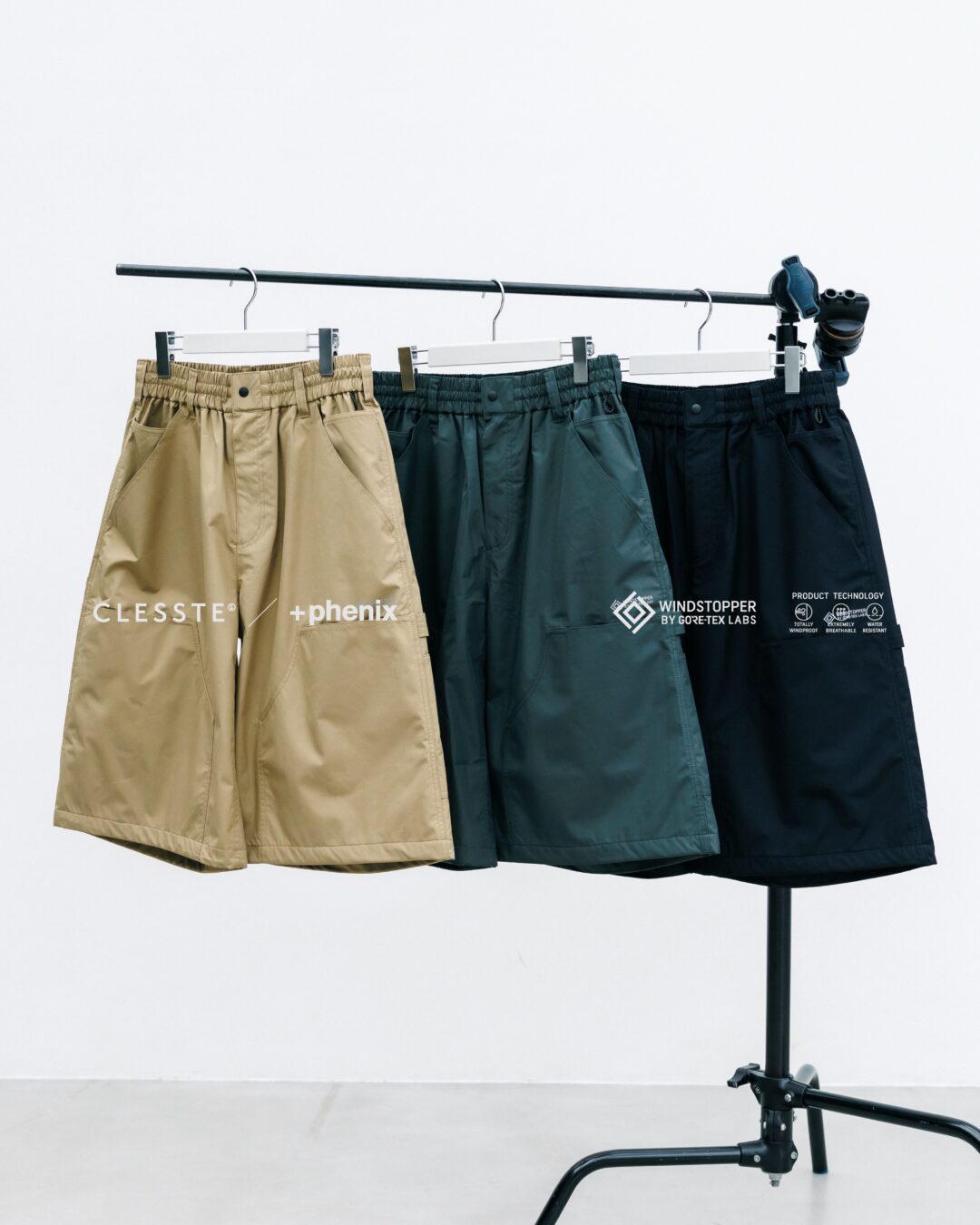 CLESSTE × Plus Phenix 2026 SS 別注 “WINDSTOPPER by GORE-TEX LABS CITY DOUBLE KNEE WORKER HALF PANTS”が7/22 発売 (クレスト プラスフェニックス ゴアテックス ウィンドストッパー パンツ)