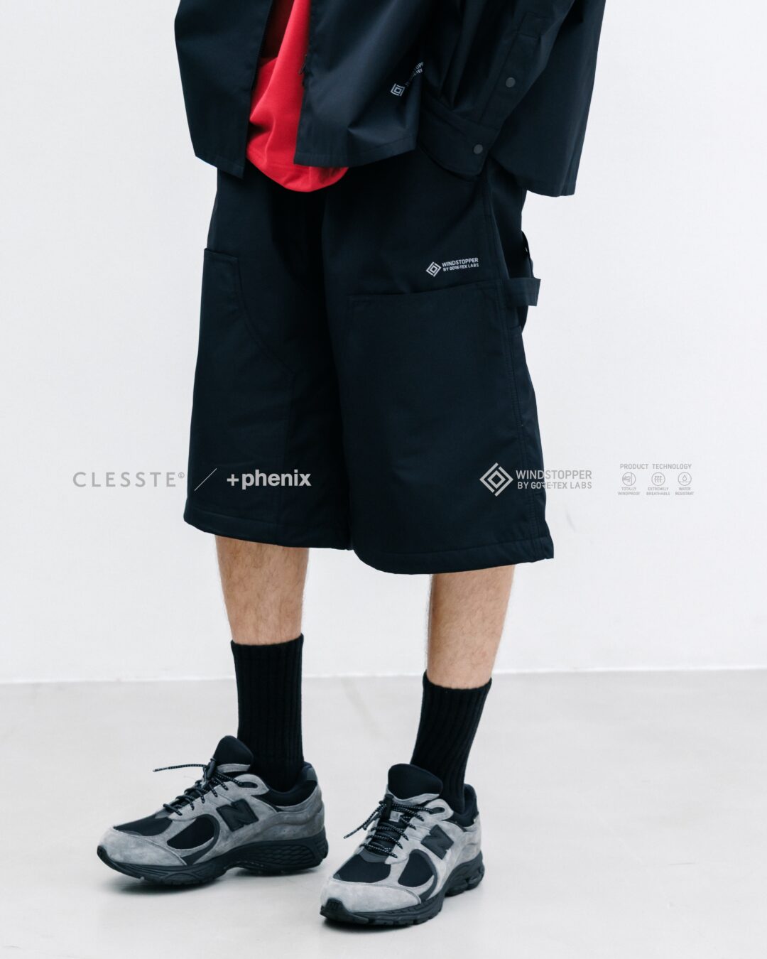 CLESSTE × Plus Phenix 2026 SS 別注 “WINDSTOPPER by GORE-TEX LABS CITY DOUBLE KNEE WORKER HALF PANTS”が7/22 発売 (クレスト プラスフェニックス ゴアテックス ウィンドストッパー パンツ)