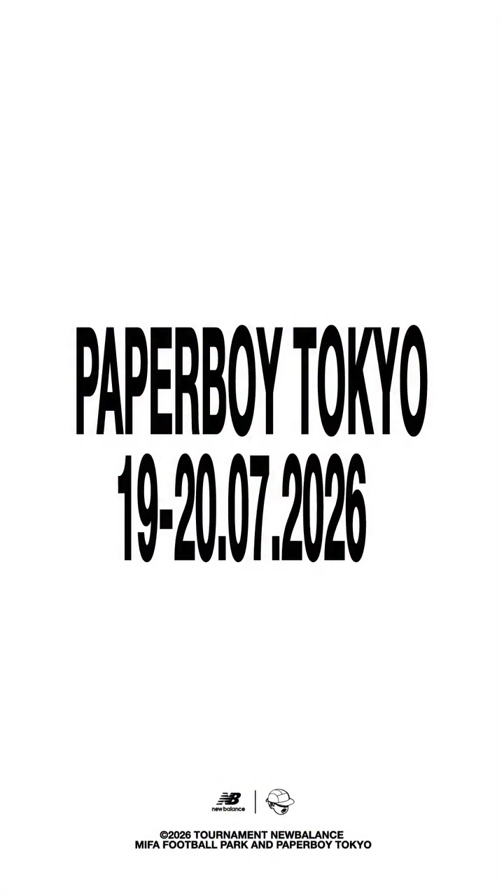 paperboy × New Balance “CUSTOM UNIFORM SERVICE”が2026年 7/19~7/20 開始 (ペーパーボーイ ニューバランス “カスタム ユニフォーム サービス”)