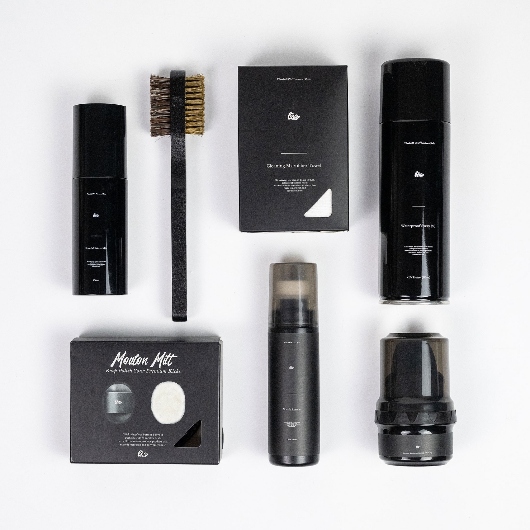 KicksWrap プレミアム・保革フルセット ”Complete Leather & Suede Conditioning Kit”が2026年 7/23 19:00 発売 (キックスラップ)