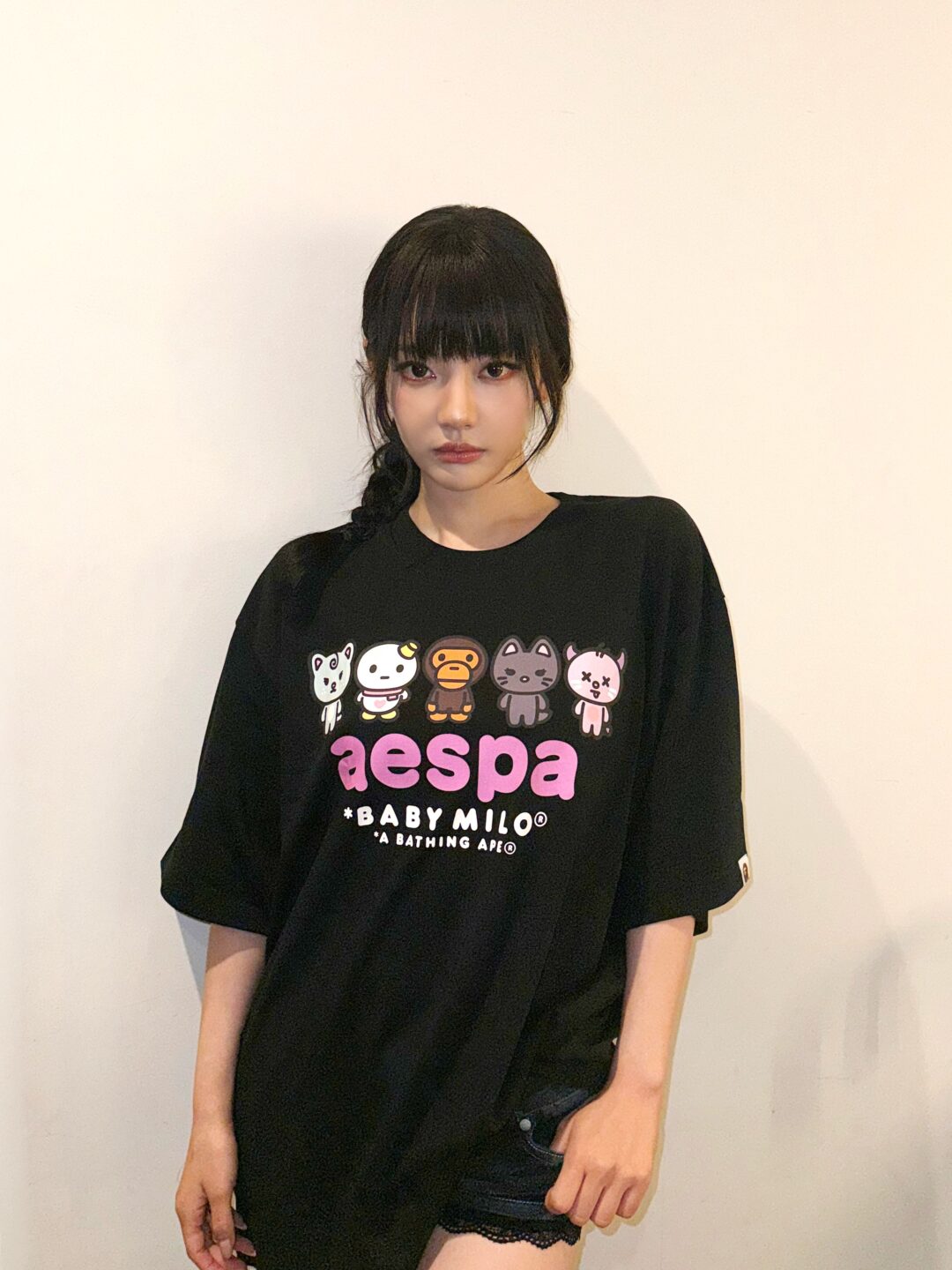 aespa x A BATHING APE BABYMILO コラボレーションが2026年 8/1 発売 (エスパ ア ベイシング エイプ)