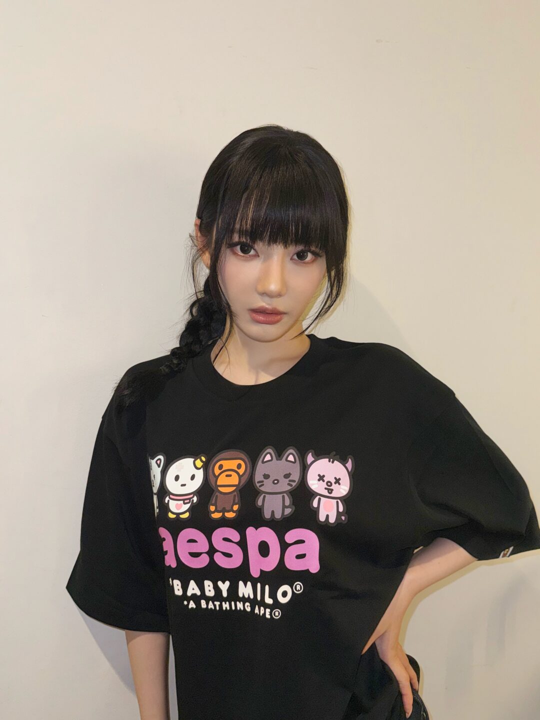 aespa x A BATHING APE BABYMILO コラボレーションが2026年 8/1 発売 (エスパ ア ベイシング エイプ)