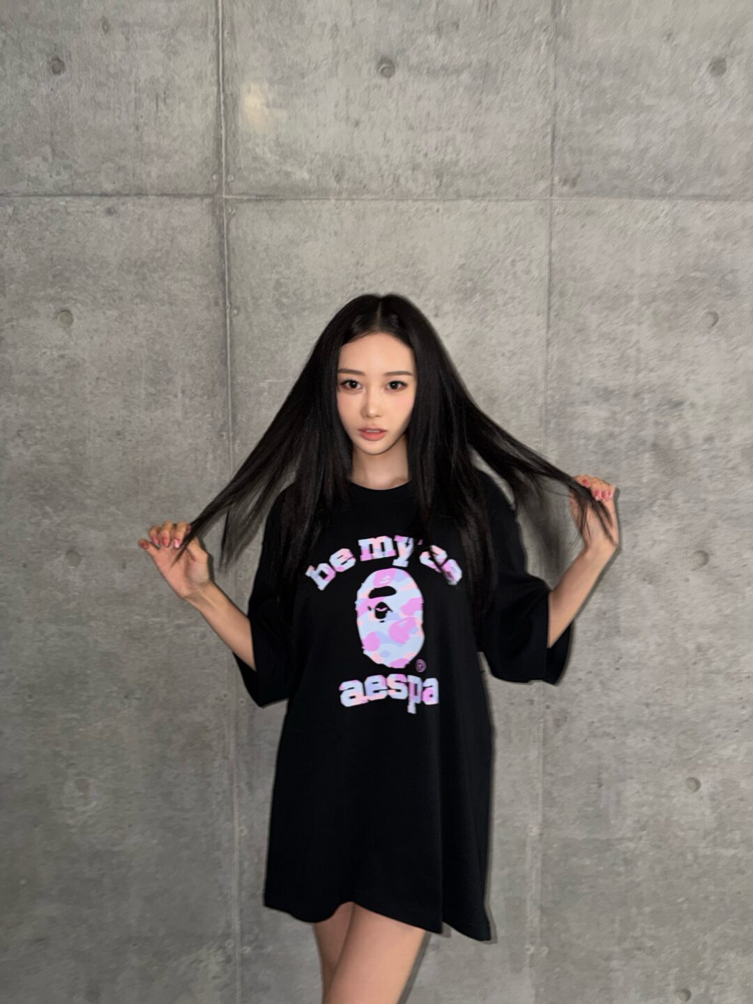 aespa x A BATHING APE BABYMILO コラボレーションが2026年 8/1 発売 (エスパ ア ベイシング エイプ)