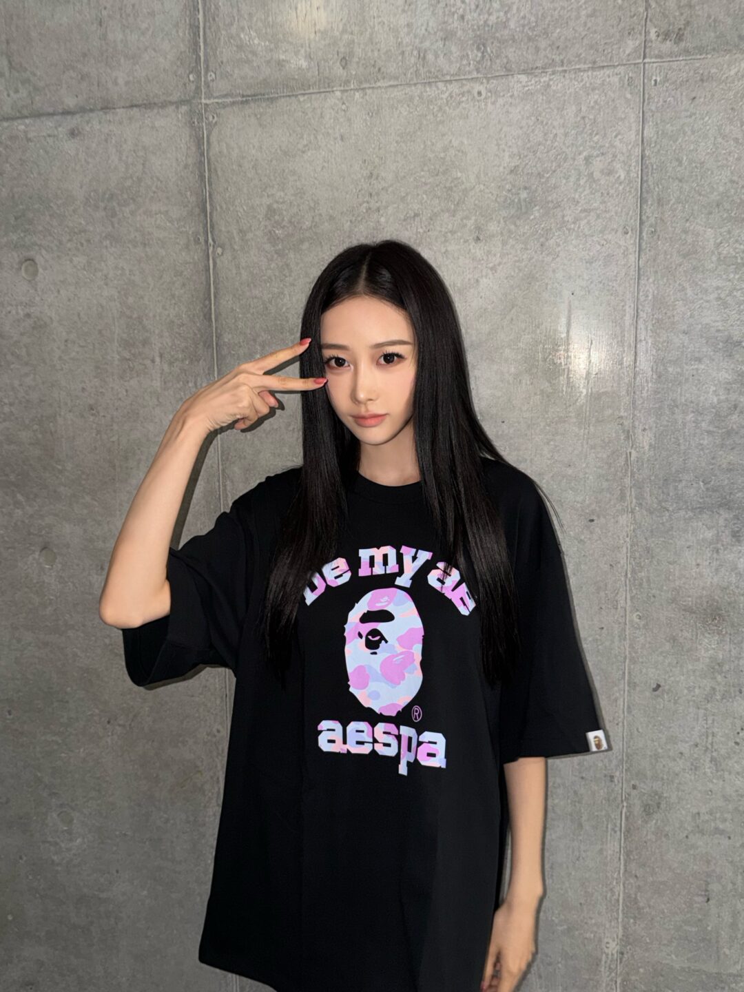 aespa x A BATHING APE BABYMILO コラボレーションが2026年 8/1 発売 (エスパ ア ベイシング エイプ)