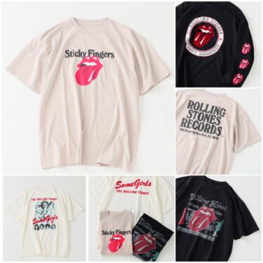 JOURNAL STANDARD relume × ローリングストーンズ 2026 SS 別注 "ヴィンテージ加工 プリント Tシャツ"が8月中旬 発売 (ジャーナルスタンダード The Rolling Stones)