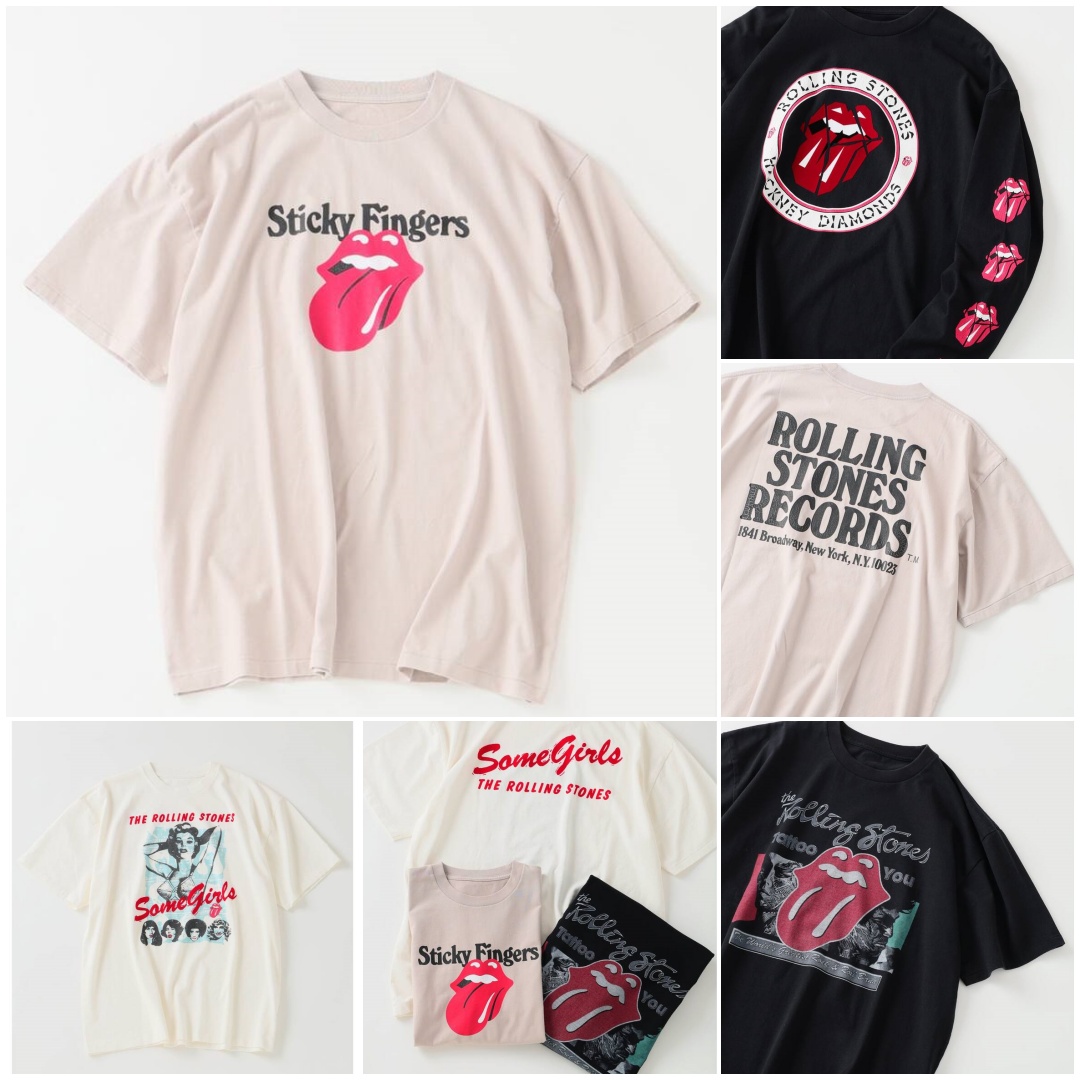 JOURNAL STANDARD relume × ローリングストーンズ 2026 SS 別注 "ヴィンテージ加工 プリント Tシャツ"が8月中旬 発売 (ジャーナルスタンダード The Rolling Stones)