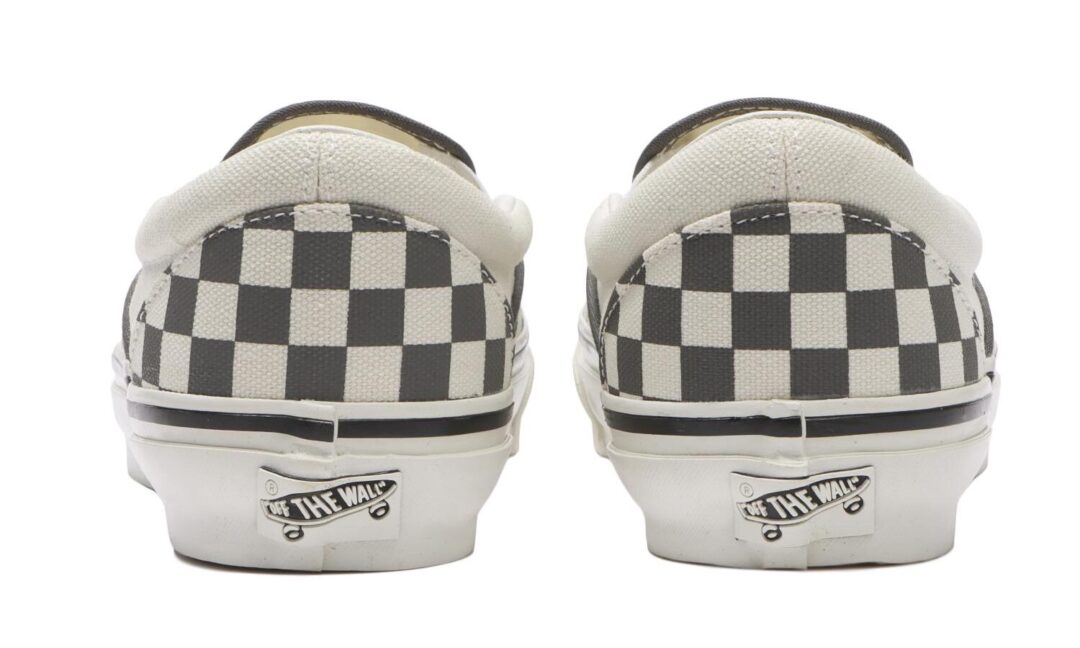 【2026年 7/1 発売】VANS PREMIUM CLASSIC SLIP-ON 98 “CHECKERBOARD/PEWTER/POPPY EMBER RED” (バンズ プレミアム クラシック スリッポン) [VN000D9PGWR/VN000D9PPWT]