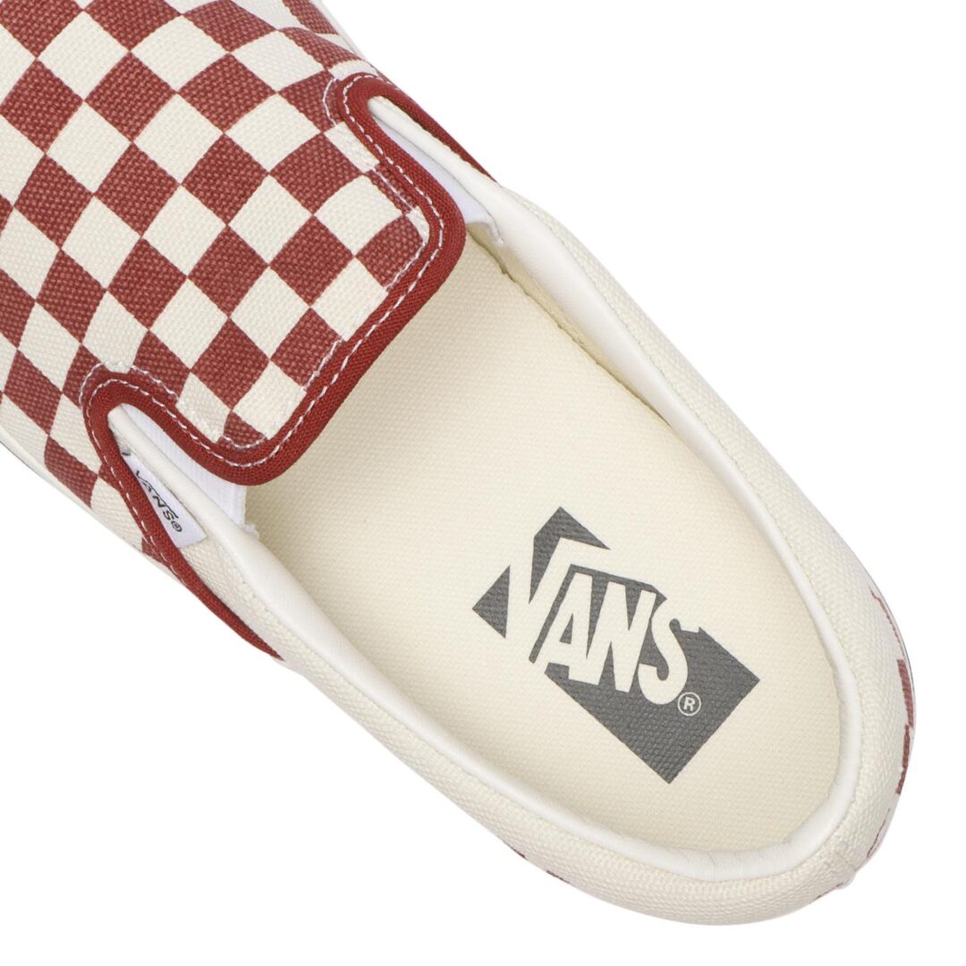 【2026年 7/1 発売】VANS PREMIUM CLASSIC SLIP-ON 98 “CHECKERBOARD/PEWTER/POPPY EMBER RED” (バンズ プレミアム クラシック スリッポン) [VN000D9PGWR/VN000D9PPWT]