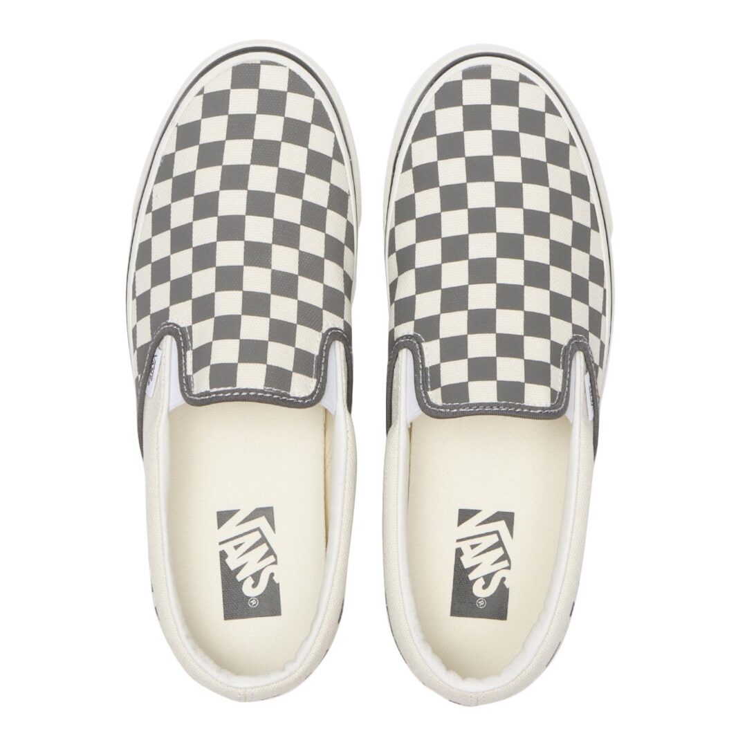 【2026年 7/1 発売】VANS PREMIUM CLASSIC SLIP-ON 98 “CHECKERBOARD/PEWTER/POPPY EMBER RED” (バンズ プレミアム クラシック スリッポン) [VN000D9PGWR/VN000D9PPWT]