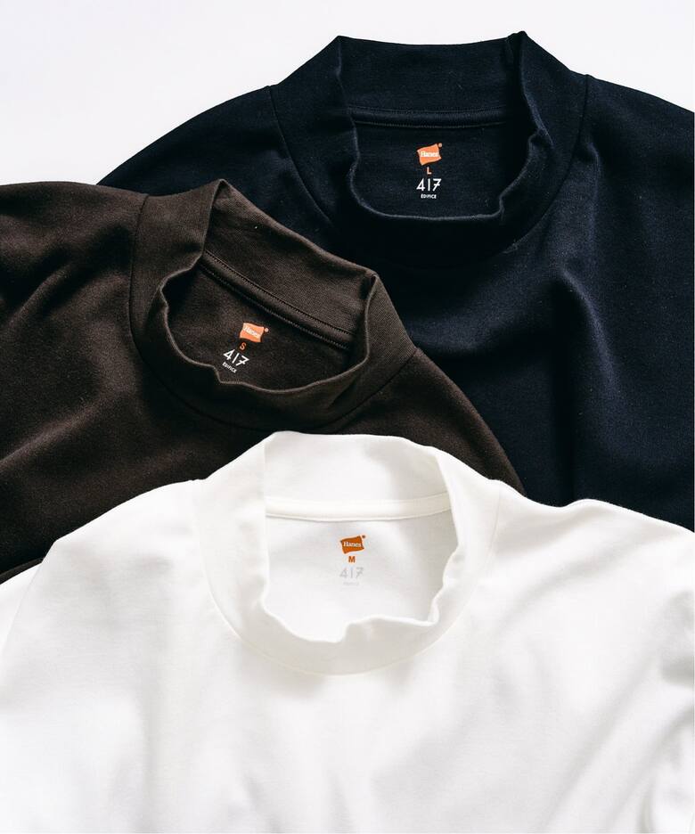 Hanes × 417 EDIFICE 2026 別注 “CLEAR CUT COTTON SMOOTH MOCK NECK – MODERN FIT”が2026年 9月上旬 発売 (ヘインズ エディフィス)