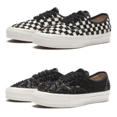 【2026年 7/1 発売】VANS PREMIUM AUTHENTIC 44 “BEADED/CHECKERBOARD/BEADED BLACK” (バンズ プレミアム クラシック スリッポン) [VN000DB8705/VN000DB8BZW]