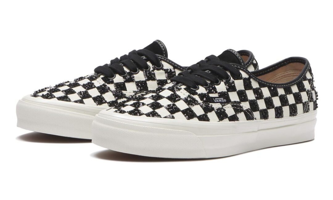 【2026年 7/1 発売】VANS PREMIUM AUTHENTIC 44 “BEADED/CHECKERBOARD/BEADED BLACK” (バンズ プレミアム クラシック スリッポン) [VN000DB8705/VN000DB8BZW]
