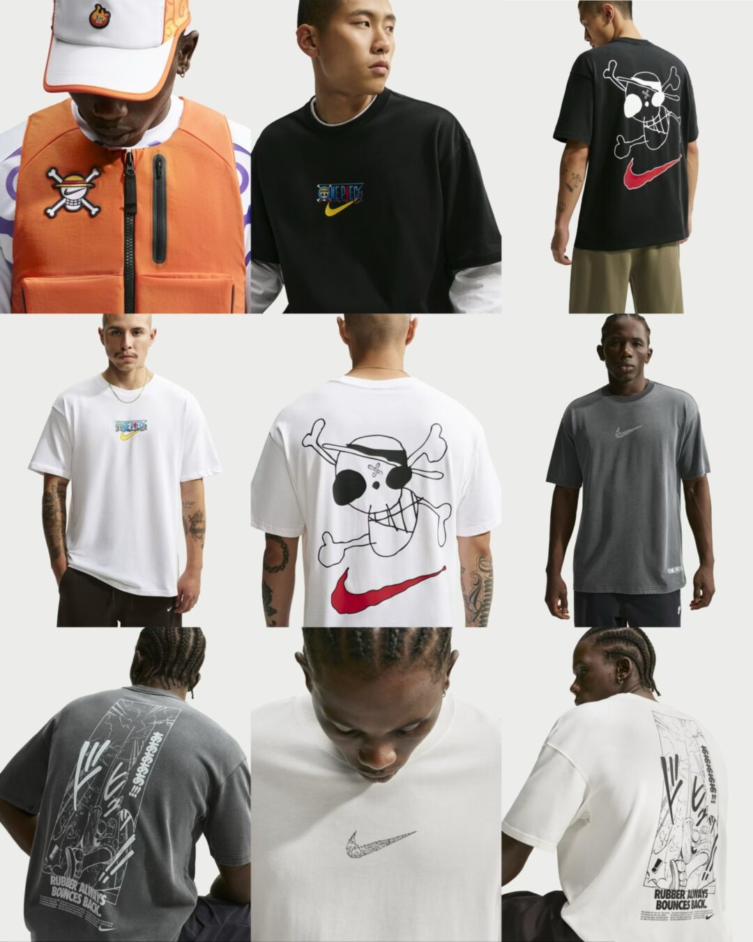 【2026年 9/4 発売】ワンピース x NIKE コラボコレクション (One Piece ナイキ) [IR0968-500/IW1282-600/IW1283-800]