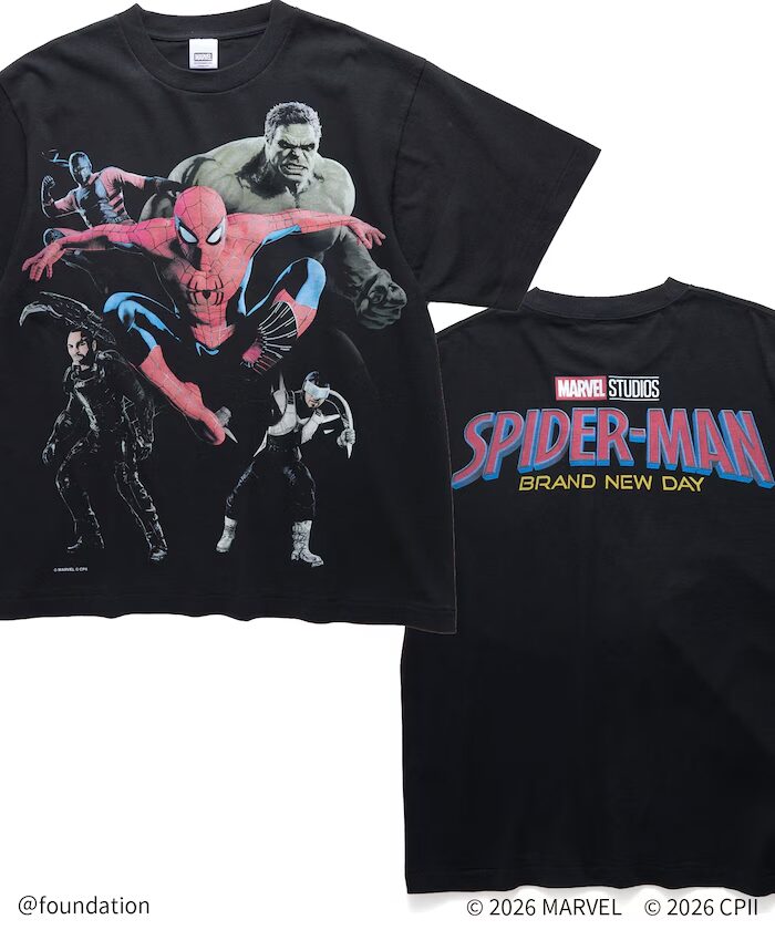 最新映画『スパイダーマン：ブランド・ニュー・デイ』公開記念、「FREAK’S MOVIE」監修のTシャツコレクションが2026年 7/31 発売 (フリークスストア Spider-Man: Brand New Day)
