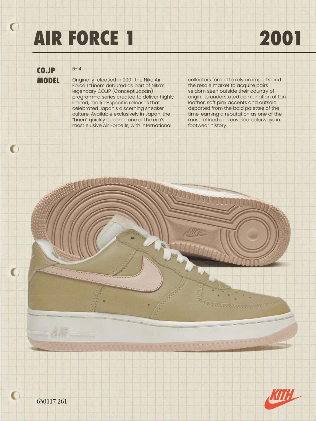 【2026年 発売予定】KITH × NIKE AIR FORCE 1 LOW & AIR MAX 95 SP “Linen” (キス ナイキ エア マックス フォース “リネンコレクション”) [IW8732-225/IW8733-201/IM6039-201]